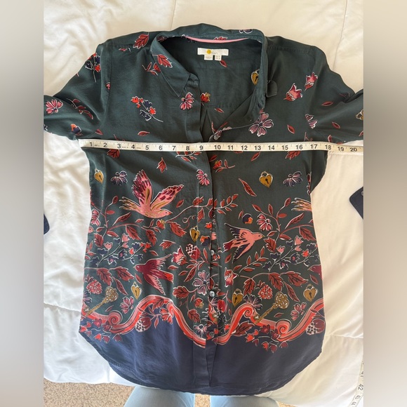 Boden Womans Button Down Silk Blouse - Picture 9 of 11